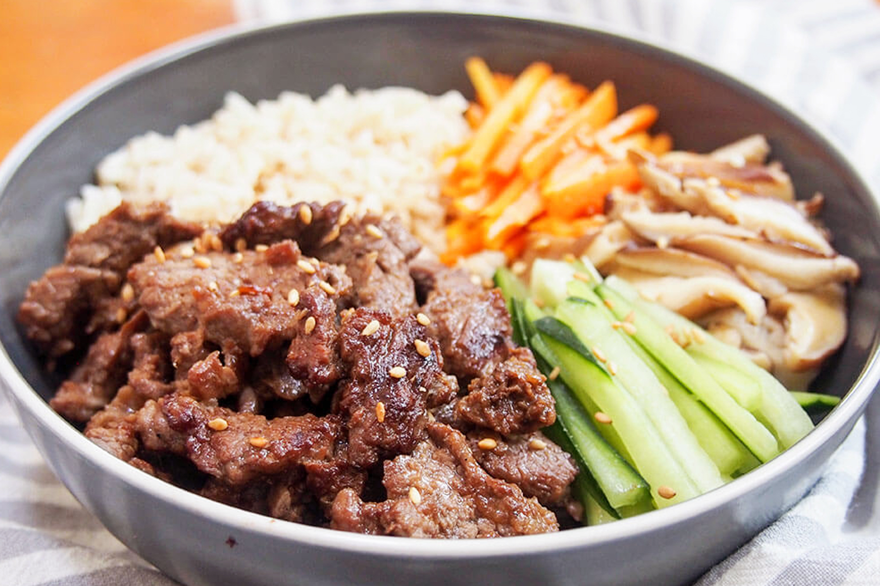 This grilled marinated beef dish is one of the most popular Korean meat dis...